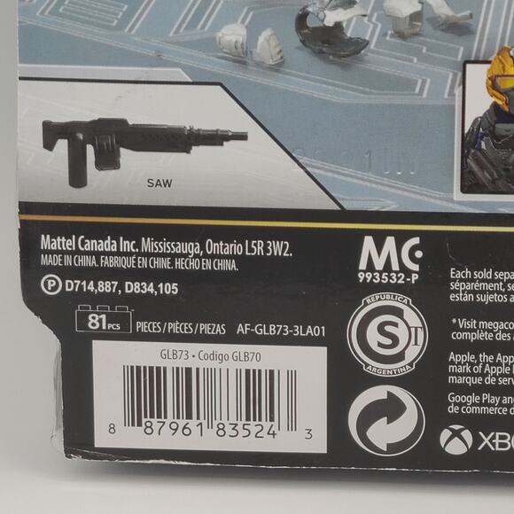 Mega Construx HALO Pro Builders SKYFIRE EXOSUIT FiGURE 81 pcs - Box Damage - Picture 5 of 12